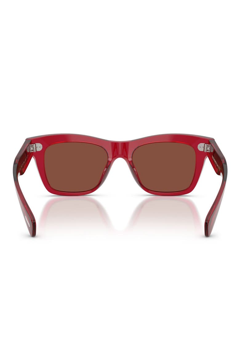 Ms. Oliver 51mm Square Sunglasses, Alternate, color, TRANSLUCENT RUST / BURGUNDY