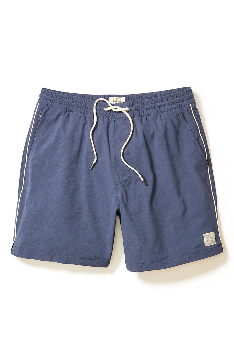 Marine Layer Lined Sport & Swim Trunks, Alternate, color, Mood Indigo