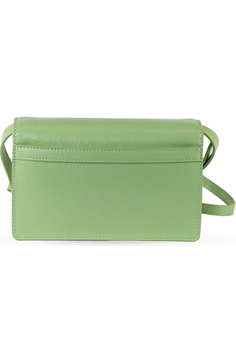 Sam Edelman Small Loraine Leather Box Crossbody Bag, Alternate, color, Sage