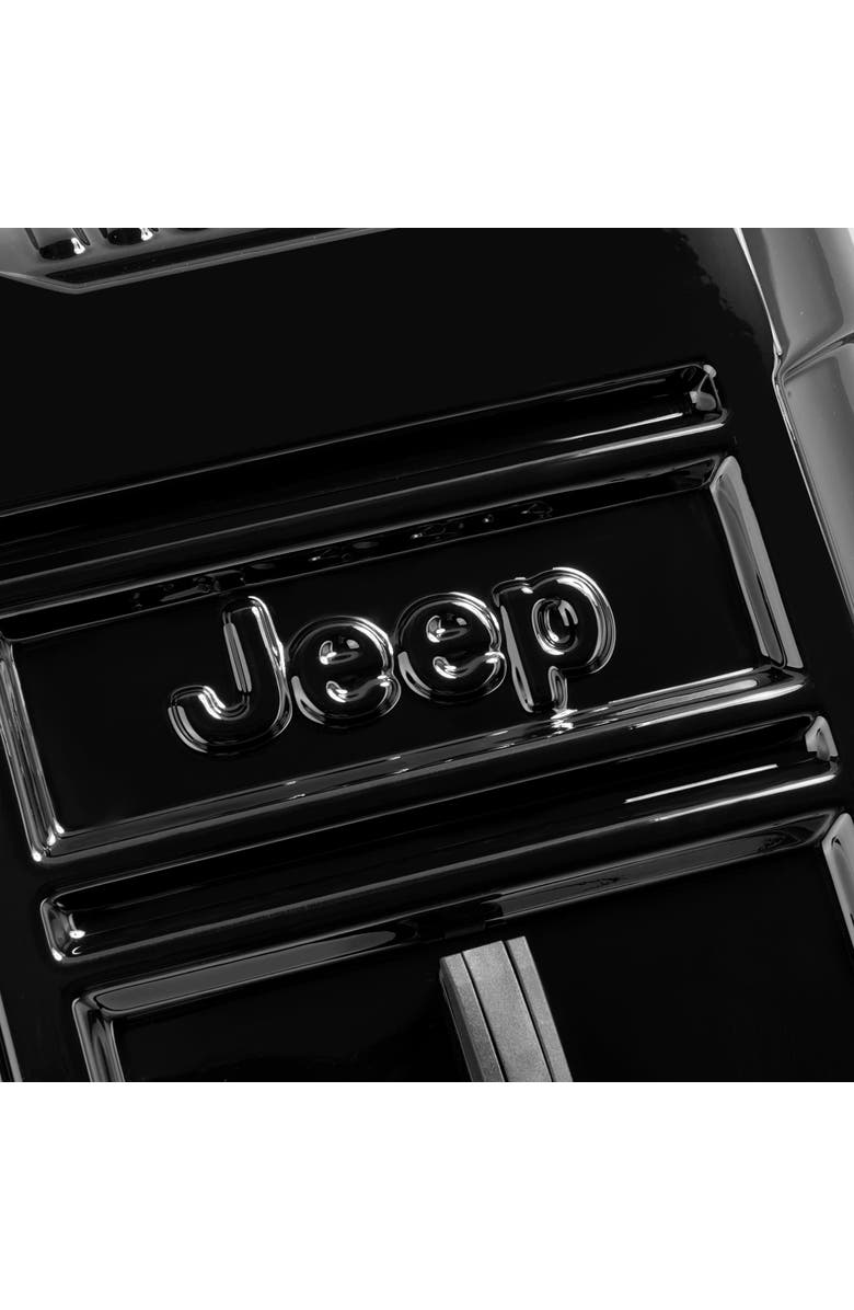 JEEP JH003B Checked-Large 30 Inch Hardside Expandable Luggage with Two Wheels, Alternate, color, Black