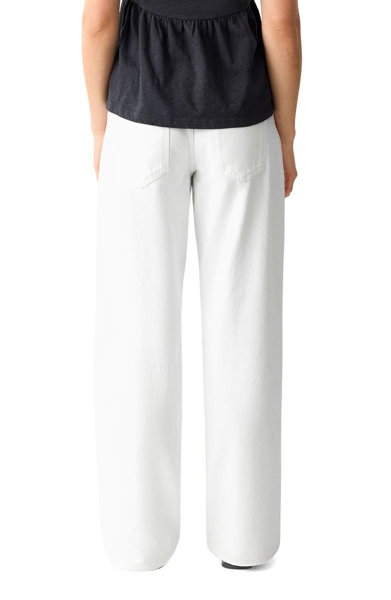 MANGO TEEN Eyelet Hem Wide Leg Jeans, Alternate, color, 