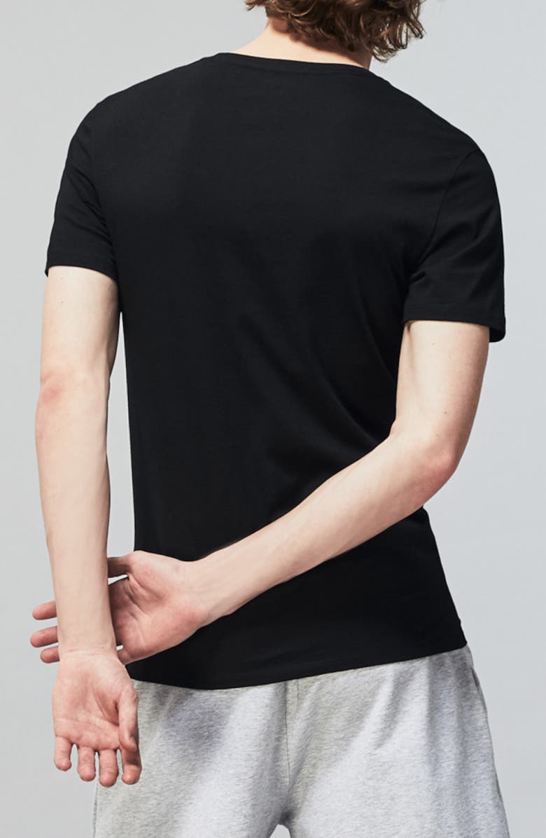 Lacoste 3-Pack Essential V-Neck T-Shirts, Alternate, color,