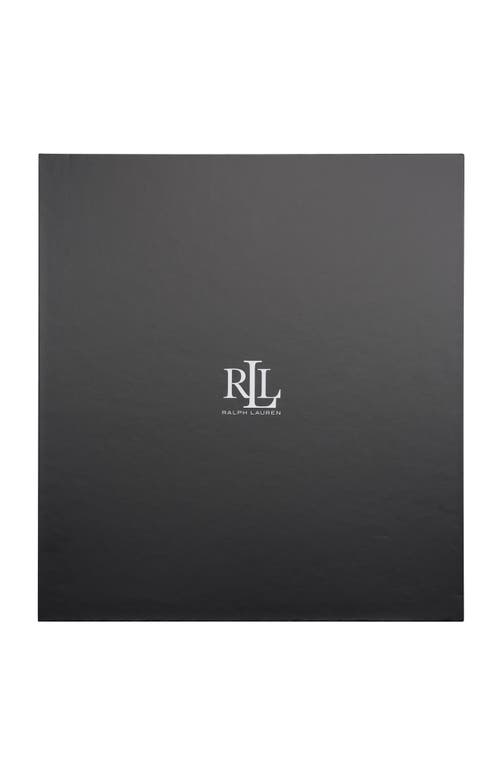 Lauren Ralplh Lauren Racking Stitch Knit Beanie And Glove Giftset In Black