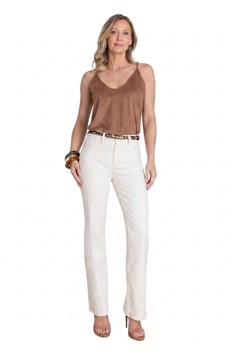Yara Suede Camisole, Alternate, color, Chestnut
