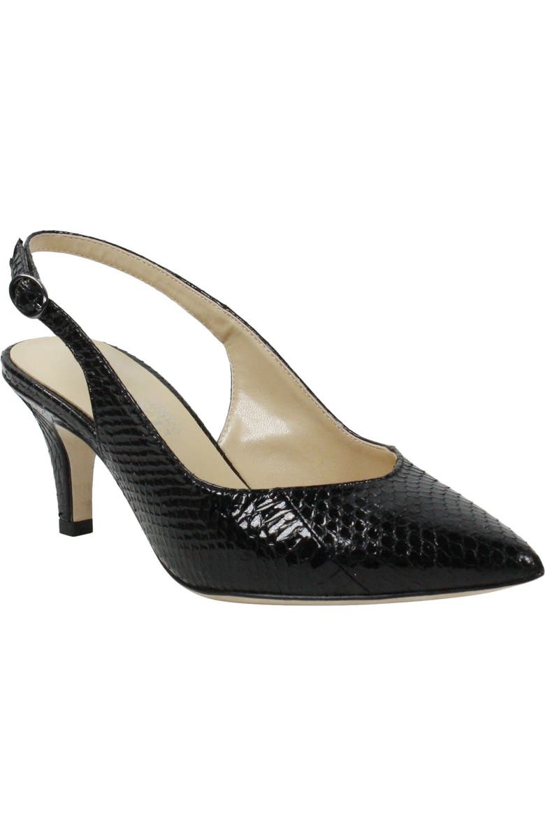 J. Reneé Brisha Snake Embossed Slingback Pump, Main, color,