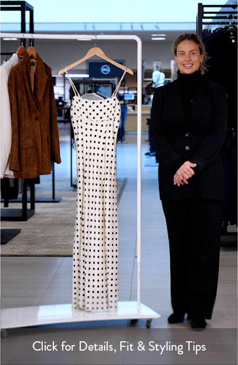 Paulina Polka Dot Maxi Dress, sales video thumbnail