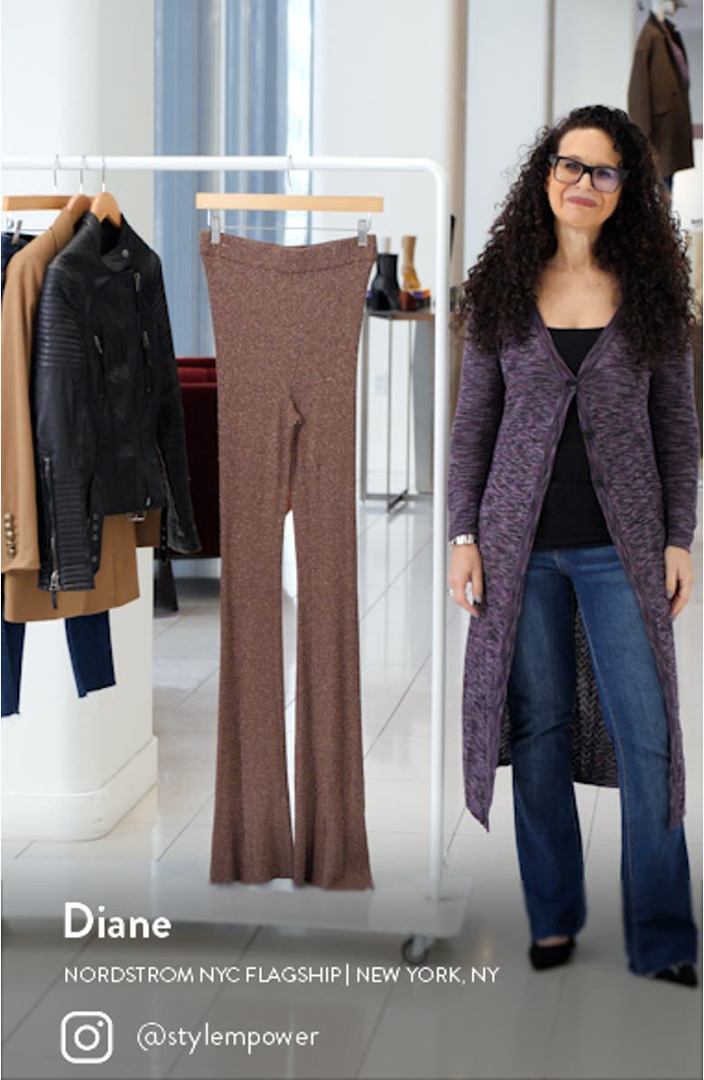Saturn Skinny Rib Flared Pants, sales video thumbnail