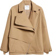 Courrèges Oblique Short Cotton Trench Jacket