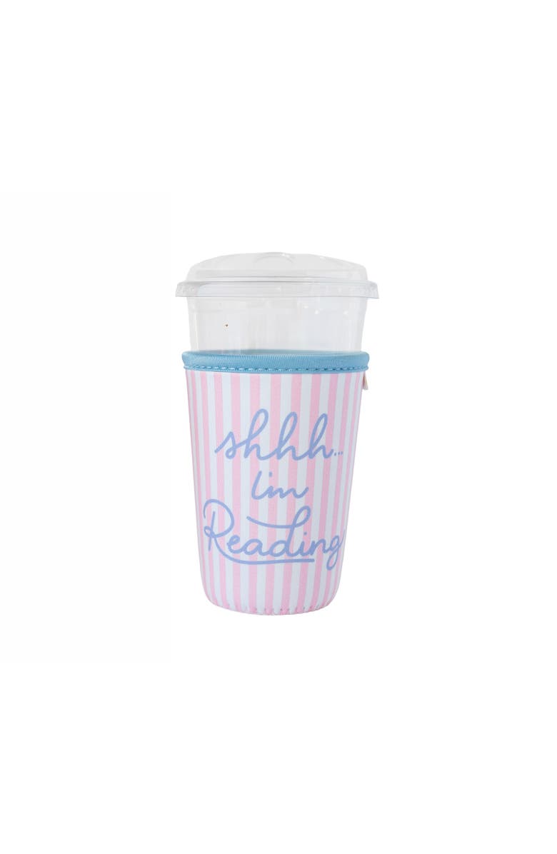 Jollity & Co. Shhh...I'm Reading Beverage Sleeve, Main, color, Large Beverage Sleeve