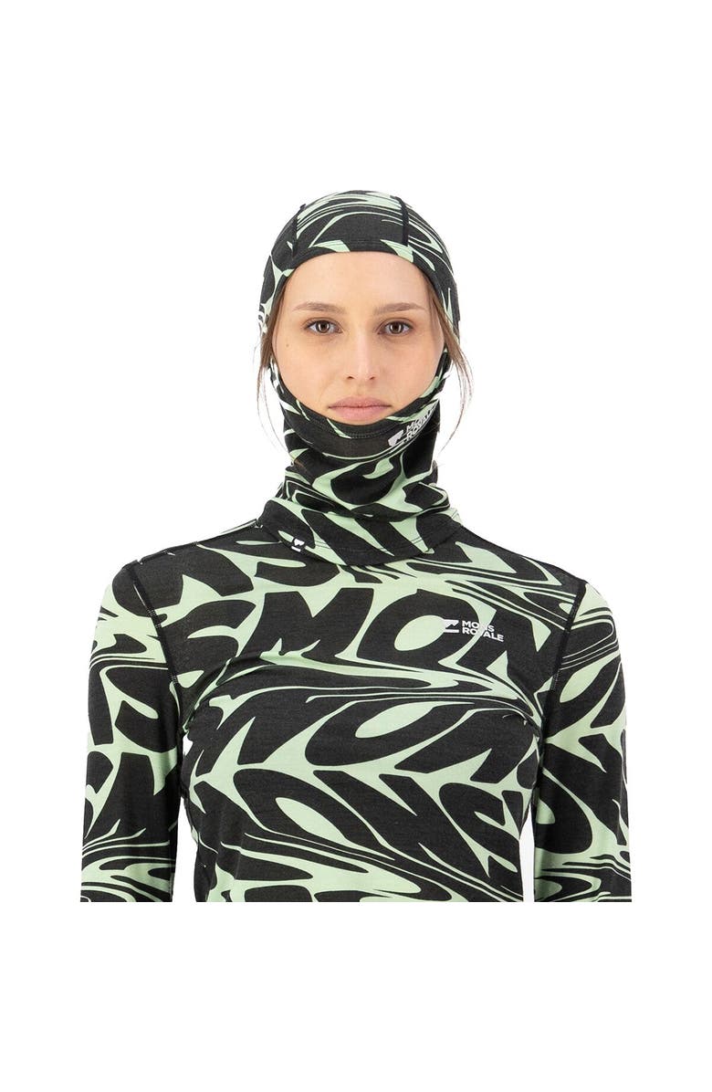 Mons Royale Santa Rosa Merino Balaclava, Alternate, color, Signal Lost Matcha