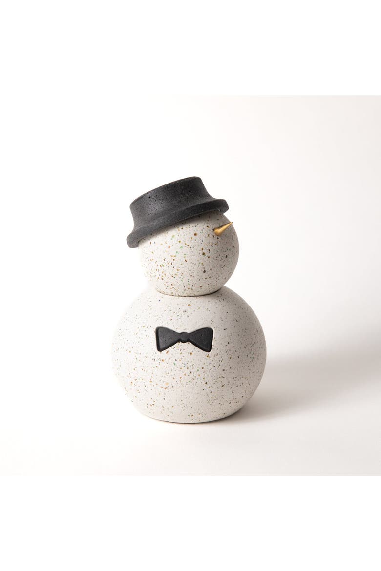 Snowman, Main, color, White Terrazzo / Bow Tie