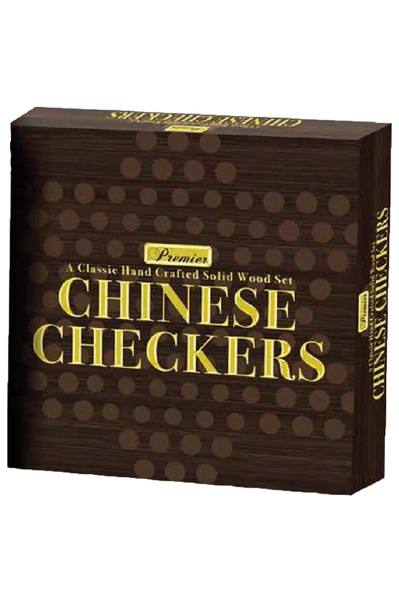 Chinese Checkers Wood Board Game, Ages 6+, Alternate, color, Multicolored