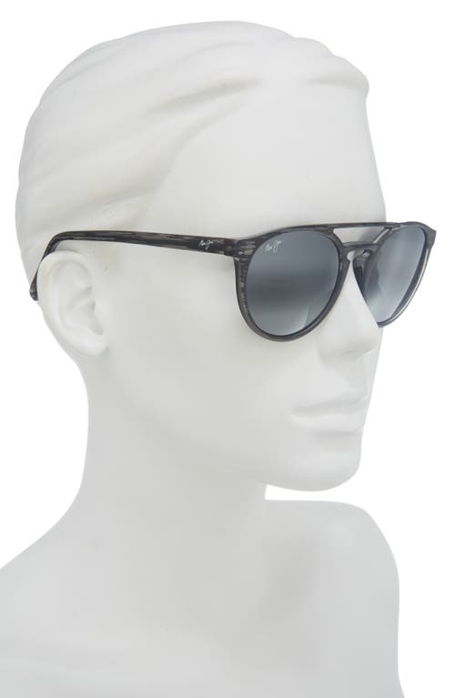 Maui Jim 51mm Round Polarized Sunglasses In Gray