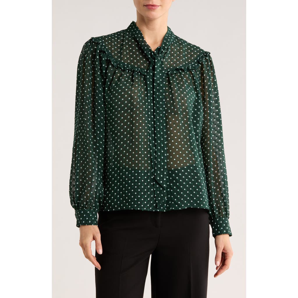 Gemma + Jane Tie Neck Button-up Shirt