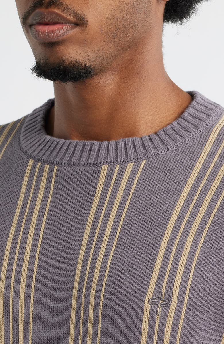 SANTO STUDIO Pachino Stripe Cotton Sweater, Alternate, color, Desert
