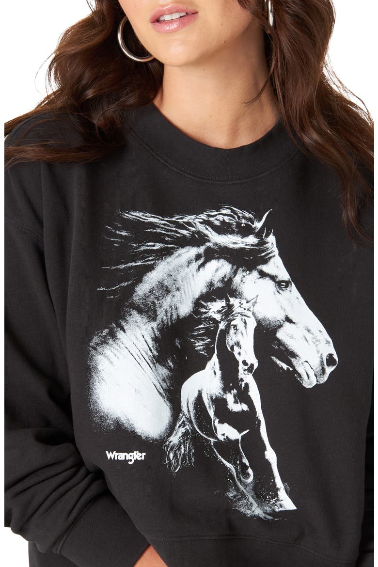 Graphic Crop Sweatshirt, Alternate, color, BLACK