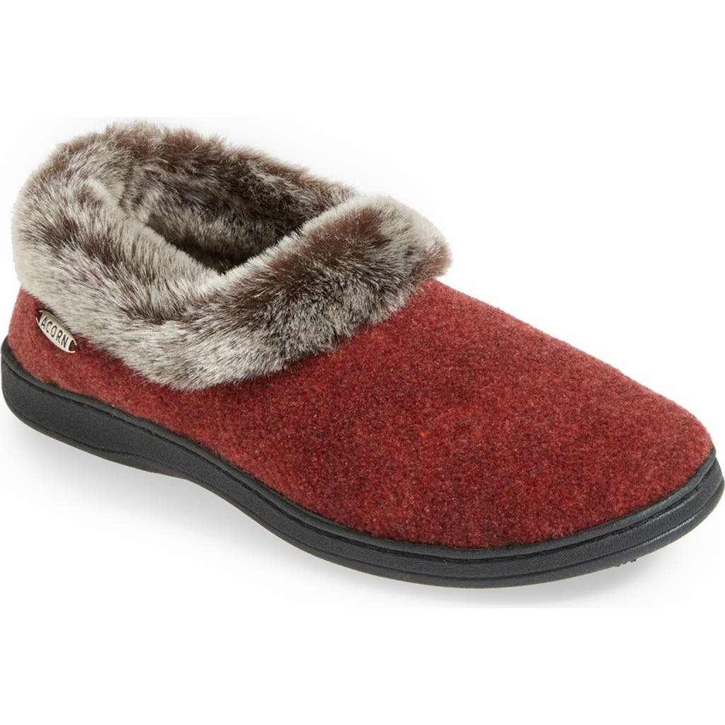 Acorn Faux Fur Slipper in Crackleberry  product