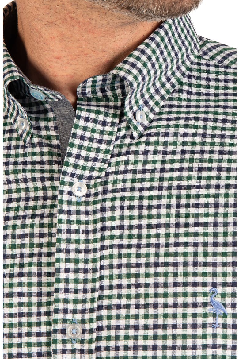 Regular Fit Gingham Long Sleeve Performance Shirt, Alternate, color, ROYAL