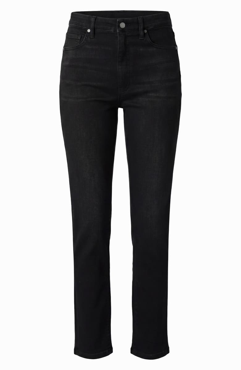 Liverpool Rowan Comfort Waist Slim Jeans, Alternate, color, Crow Stone
