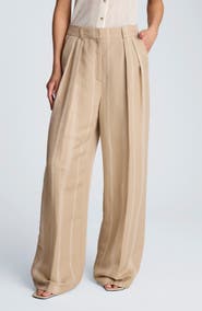 Kenneth Cole Double Pleat Wide Leg Pants