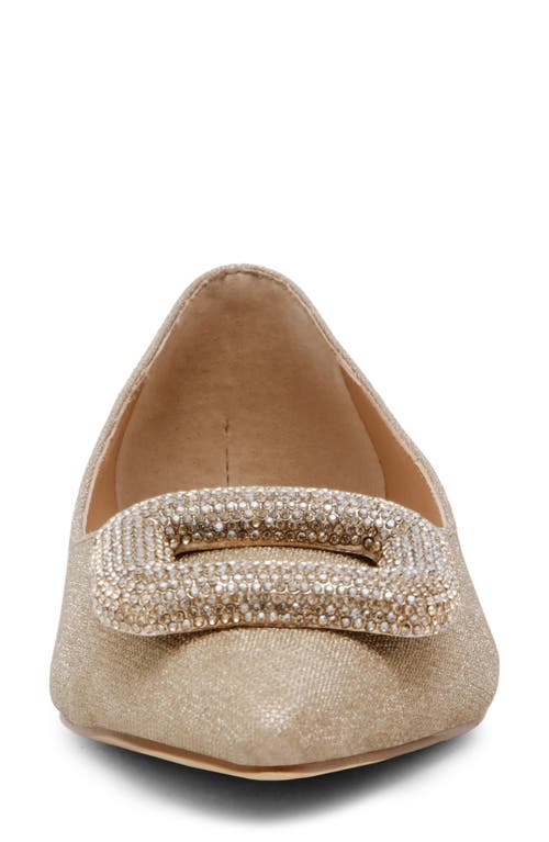Steve Madden Tink Pointed Toe Flat In Gold