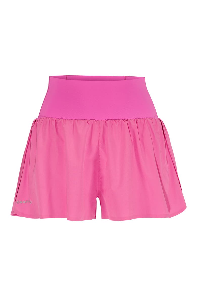Hypervent Pleated Wide Shorts, Main, color, MAGENTA