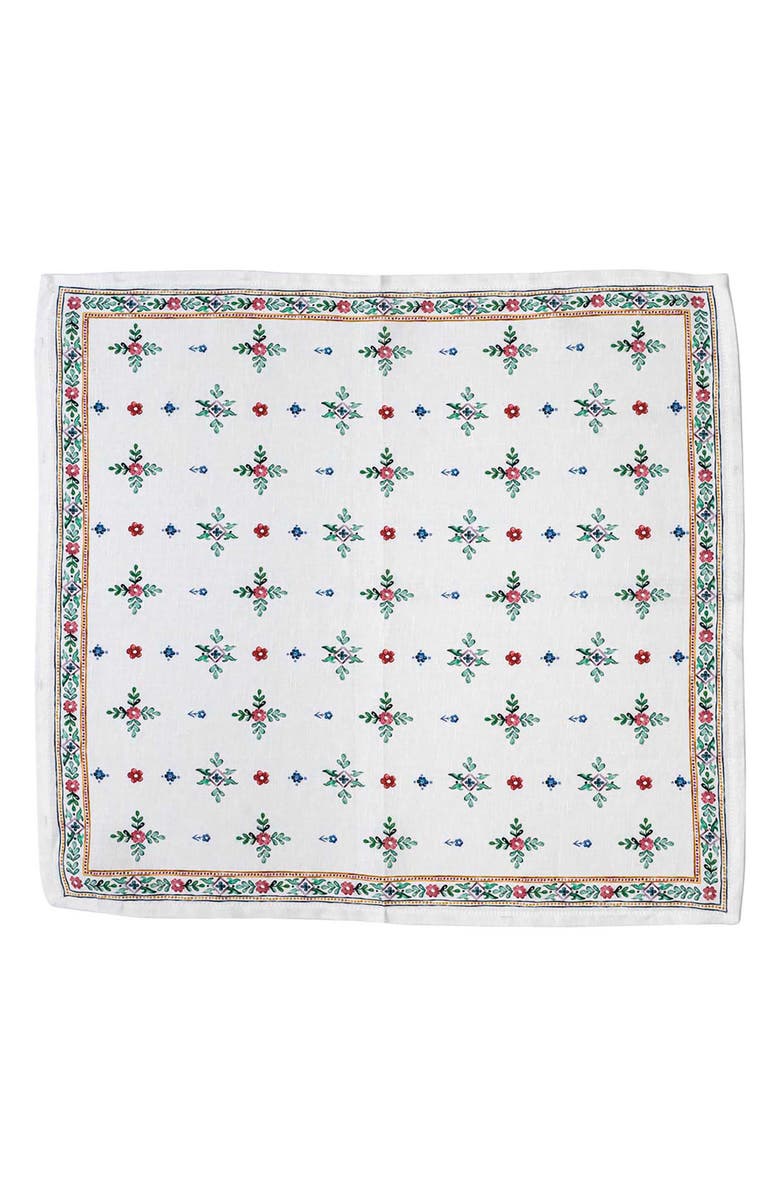 Juliska Heidi Set of 4 Linen Napkins, Alternate, color, Multi
