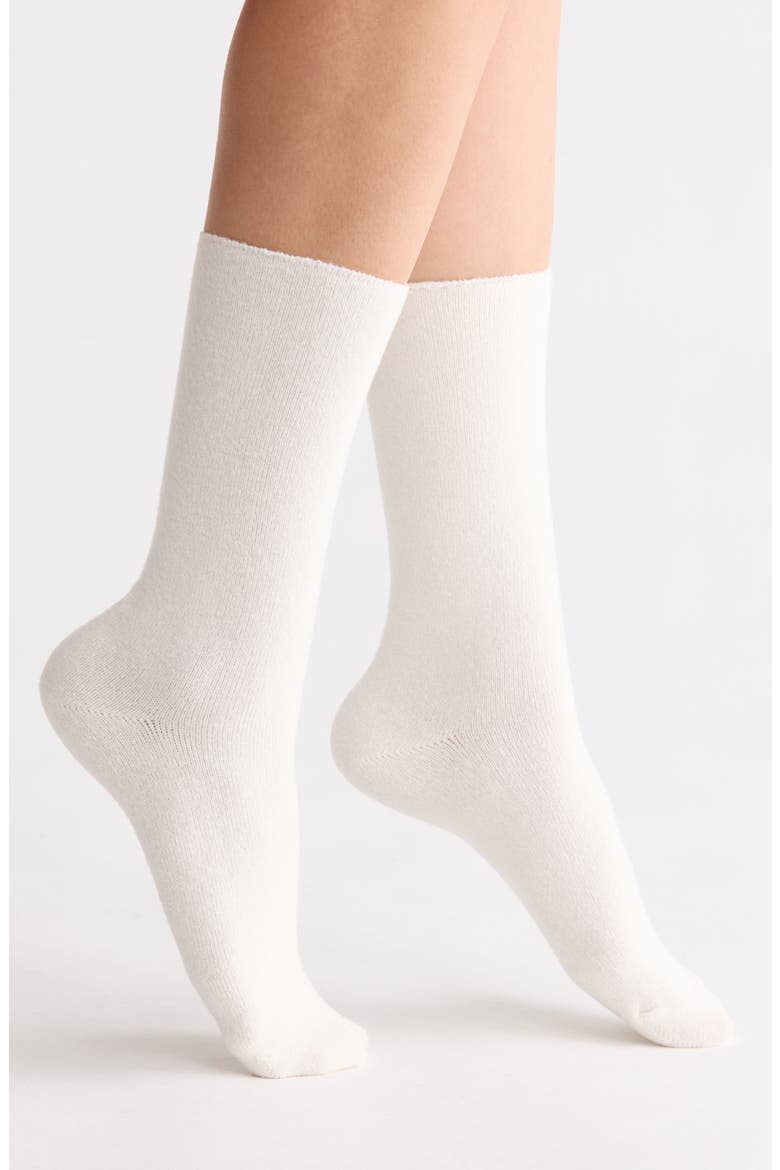 Cozy Crew Socks, Main, color, IVORY EGRET