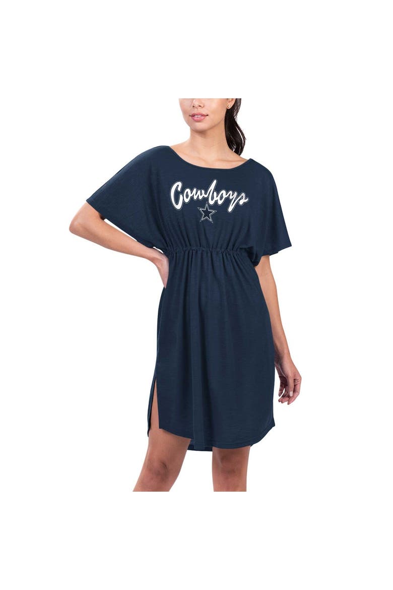 Women's G-III 4Her by Carl Banks Navy Dallas Cowboys Versus Swim Cover-Up, Alternate, color, Navy