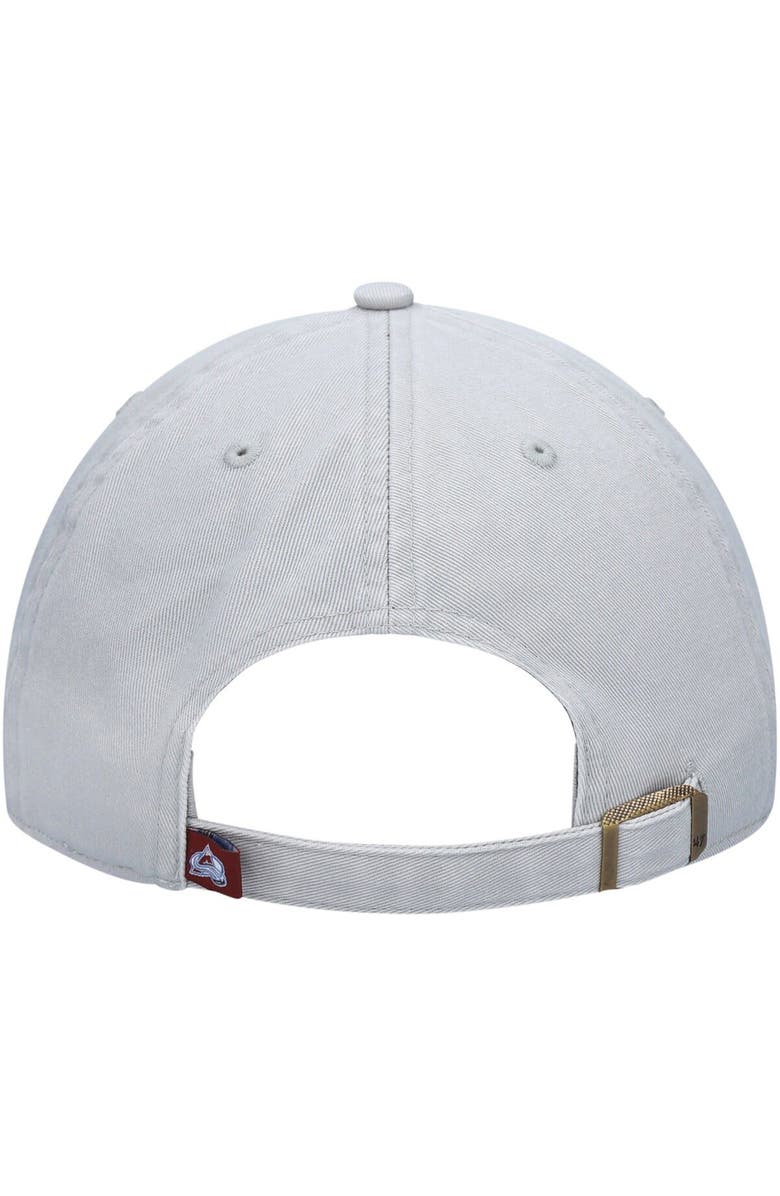 '47 Men's '47 Gray Colorado Avalanche Clean Up Adjustable Hat, Alternate, color, Gray