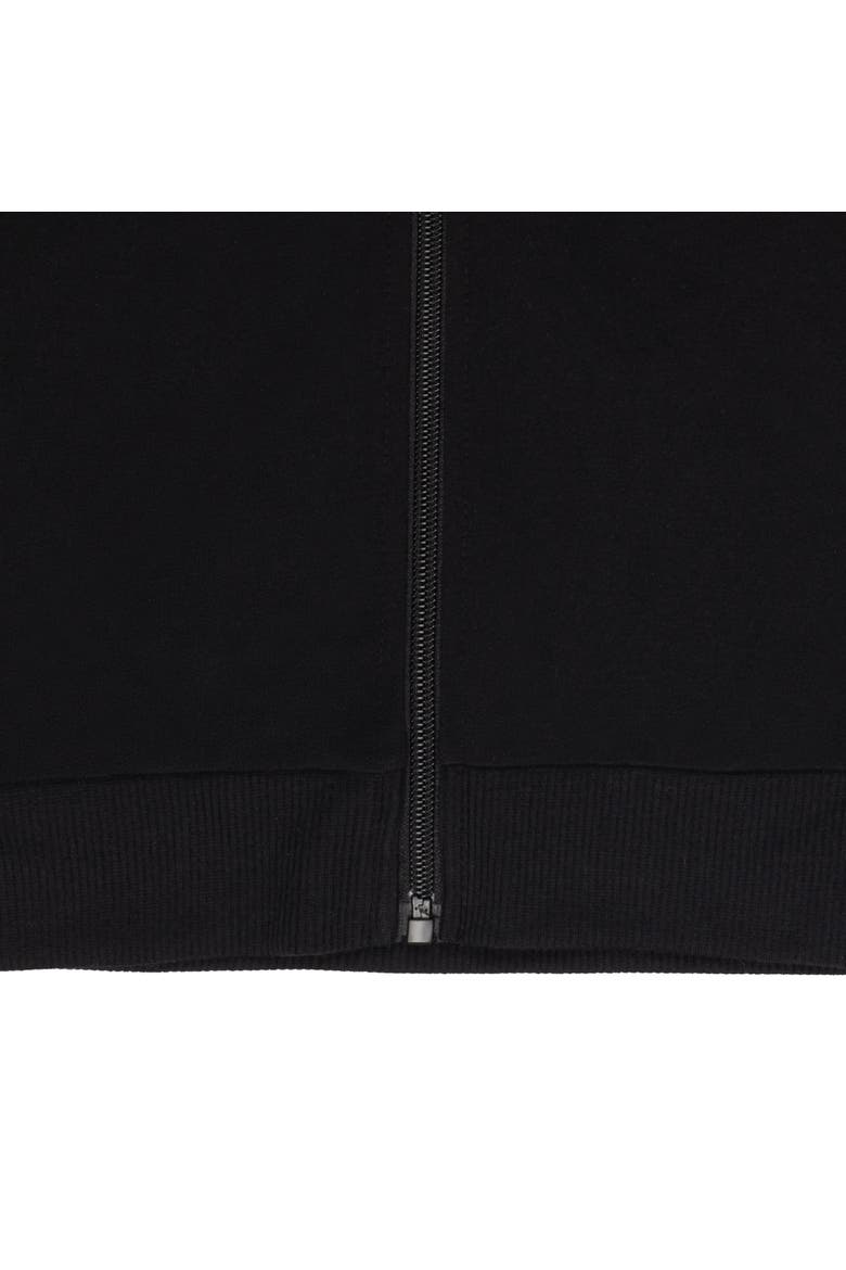 Zip-Up Hoodie, Alternate, color, Black Pink