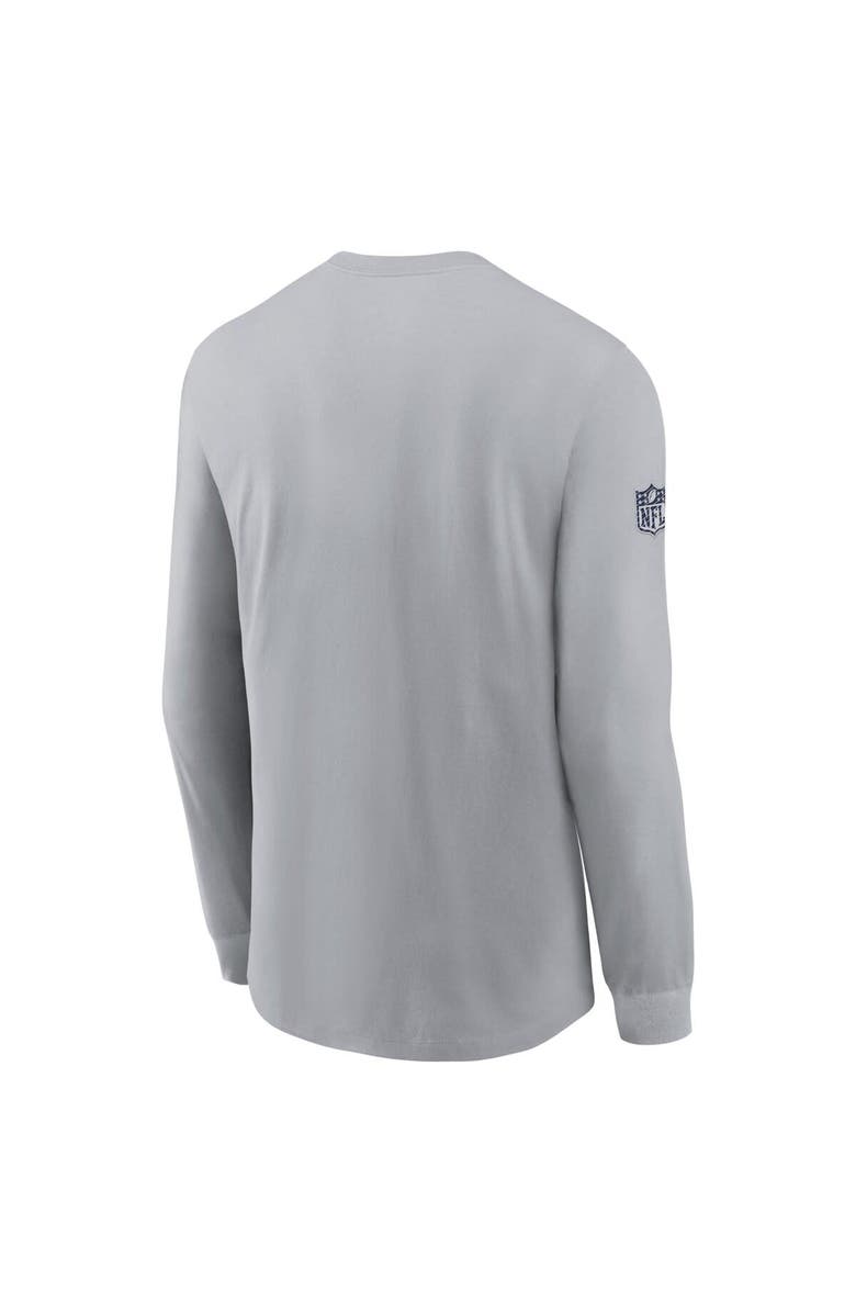 Nike Men's Nike Gray Dallas Cowboys Sideline Performance Long Sleeve T-Shirt, Alternate, color, Gray