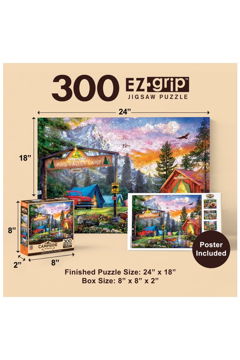 Pine Valley Camp 300 Piece Jigsaw Puzzle, Alternate, color, Multicolor