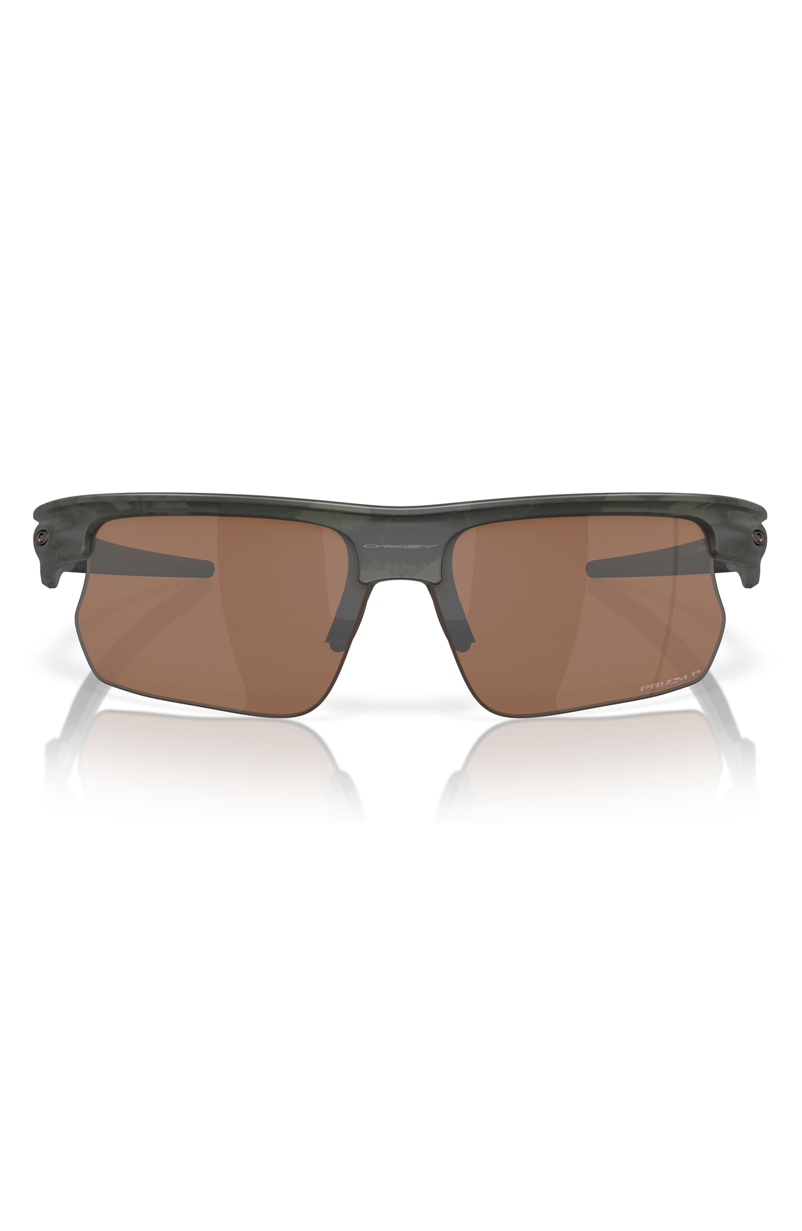Oakley Bisphaera 68mm Prizm™ Gradient Oversize Polarized Rectangular Sunglasses