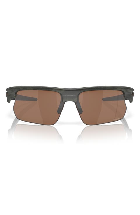 Bisphaera 68mm Prizm™ Gradient Oversize Polarized Rectangular Sunglasses