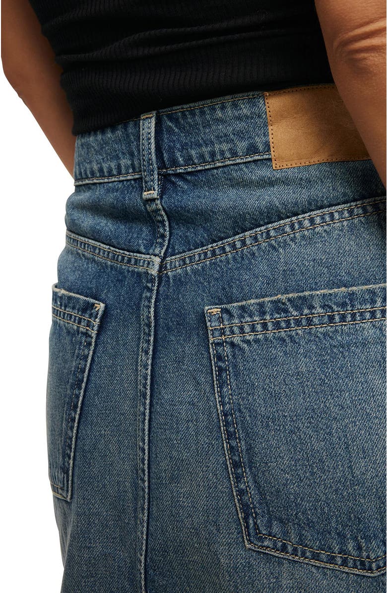 Cotton On Women's Original Denim Mini Skirt, Alternate, color, Blue Dusk