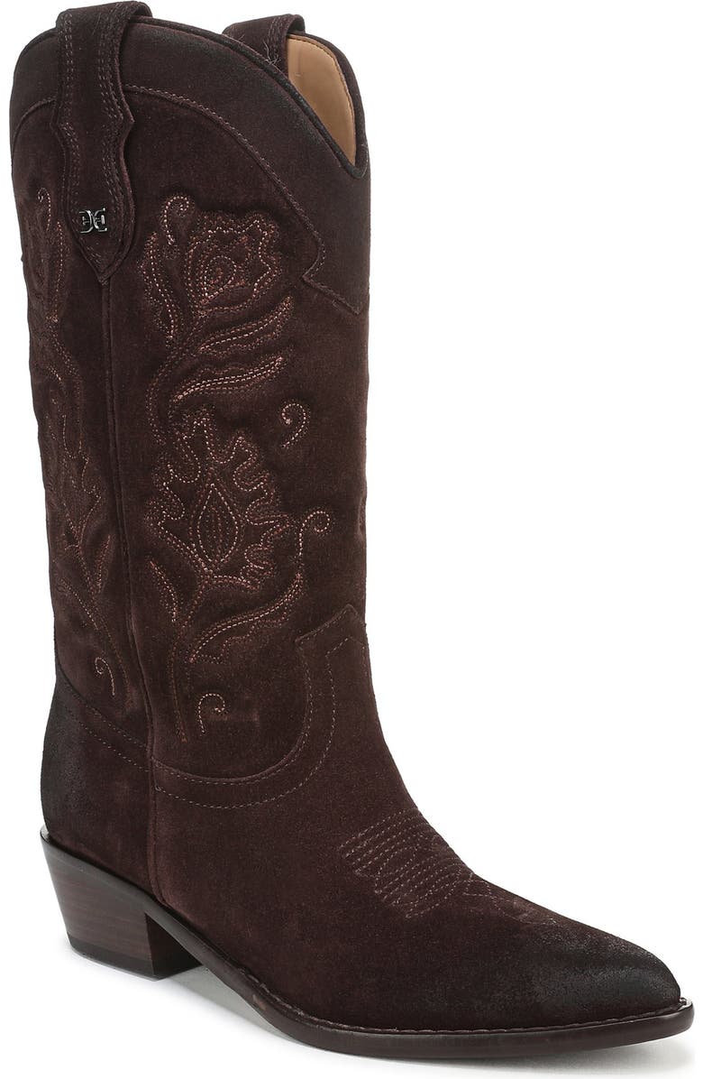 Sam Edelman Rue Western Boot, Main, color, Cafe Noir