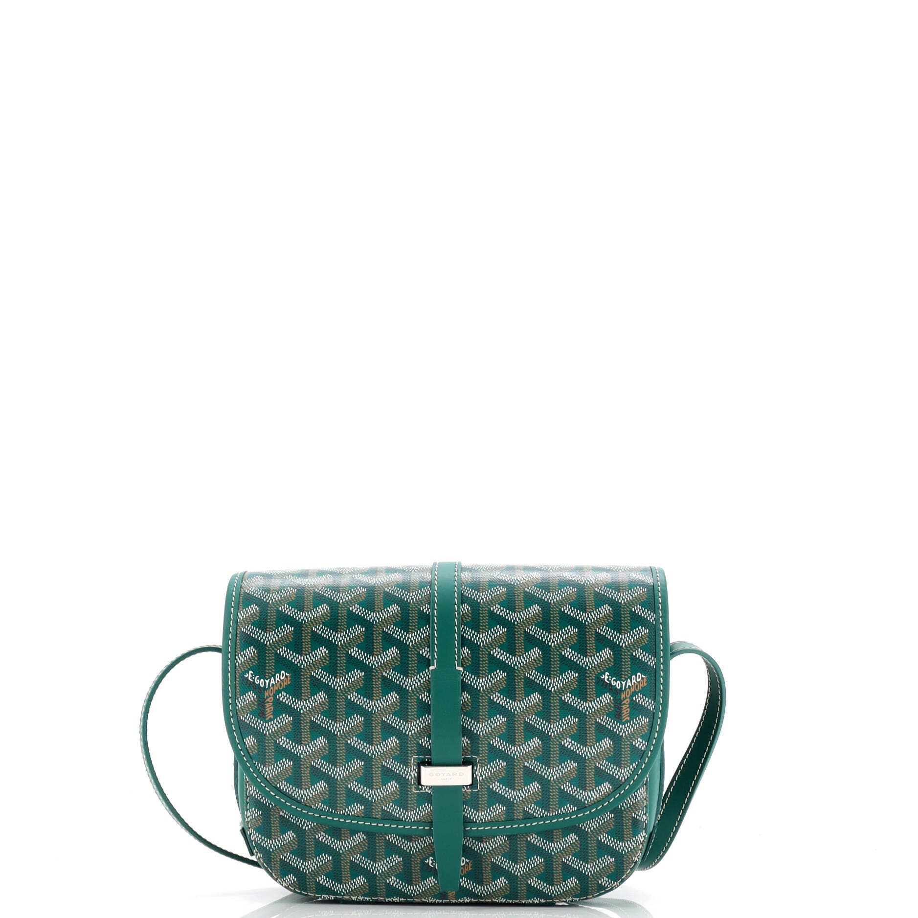 Pre-Owned Goyard Belvedere II Messenger Bag Coated Canvas PM, Main, color, 