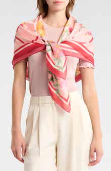 Vince Camuto Flower Meadow Square Scarf
