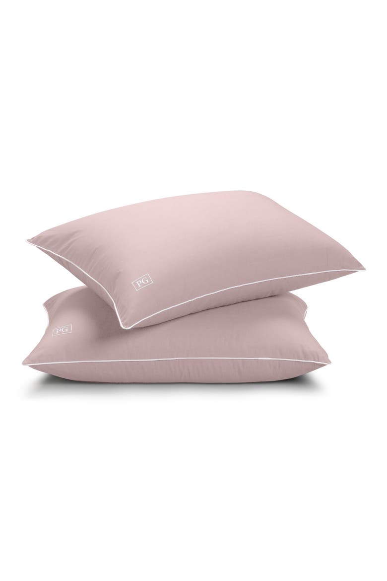 Soft Density Stomach Sleeper Pillow, Main, color, PINK