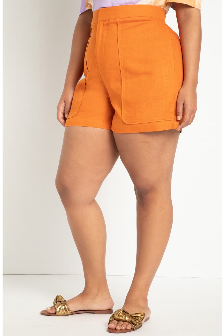 High Waist Shorts, Alternate, color, HAWAIIAN SUNSET