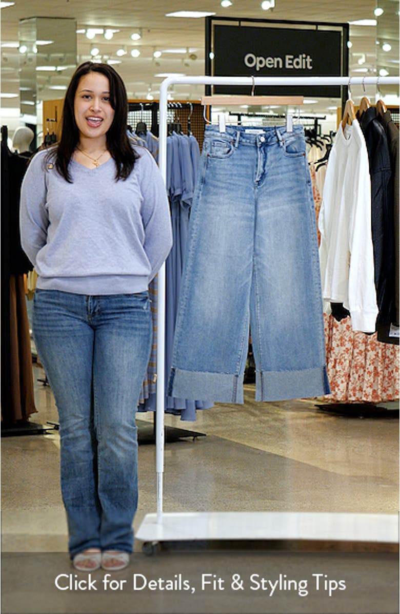 Cuffed Wide Leg Jeans, sales video thumbnail