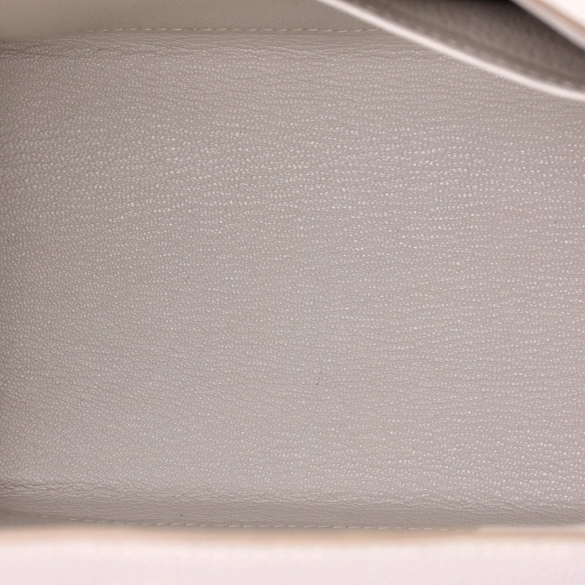 Pre-Owned Hermes Kelly Handbag Grey Epsom with Gold Hardware 25, Alternate, color, 