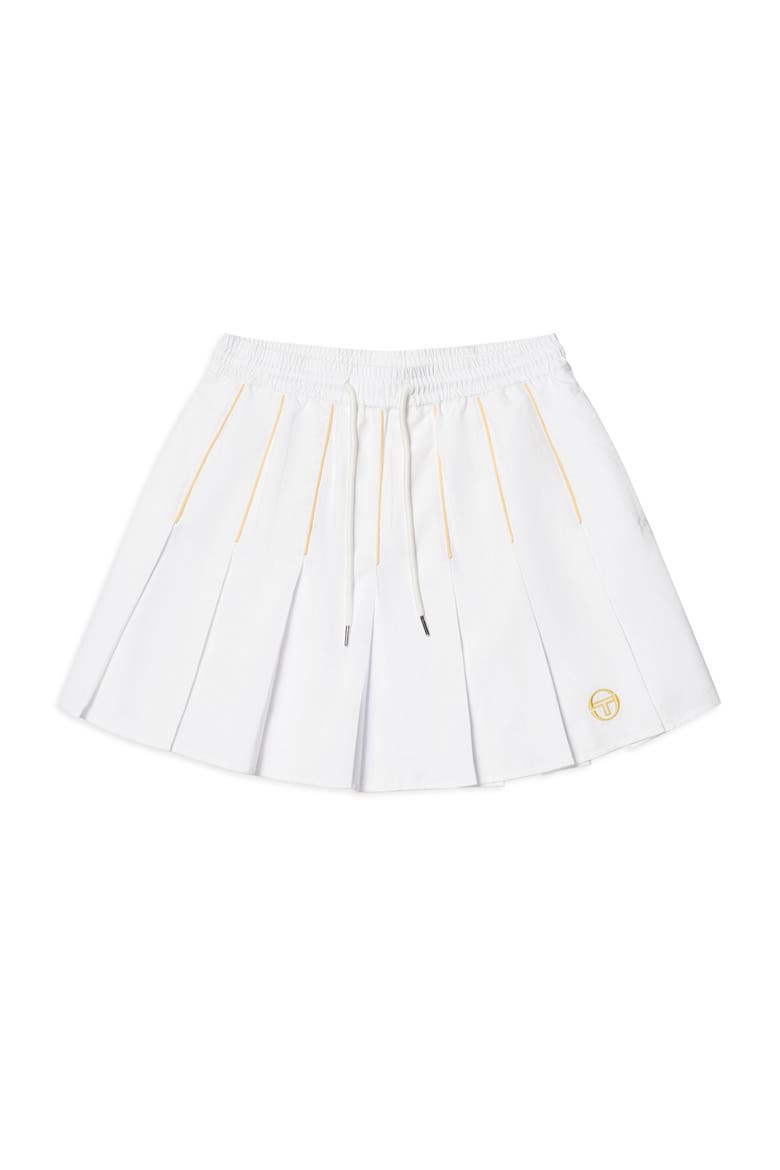 Via Pleated Skirt, Alternate, color, BRILLIANT WHITE
