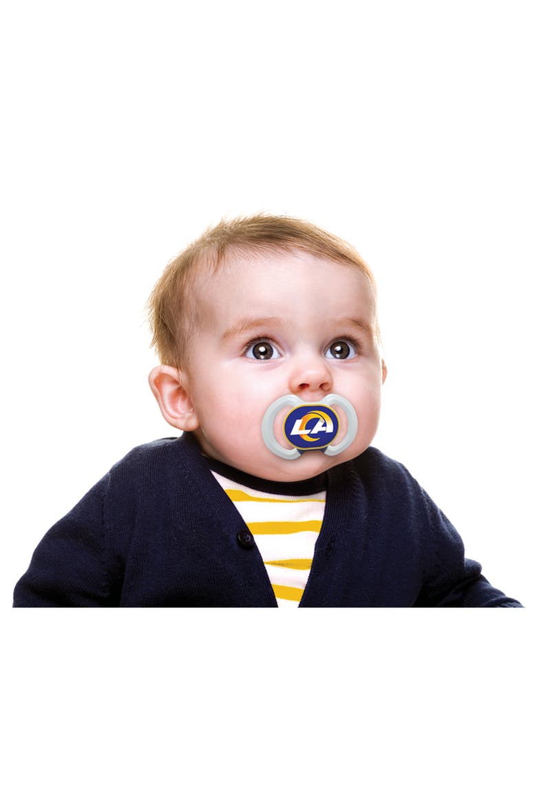 Los Angeles Rams Pacifier 2-Pack, Alternate, color, Multicolor