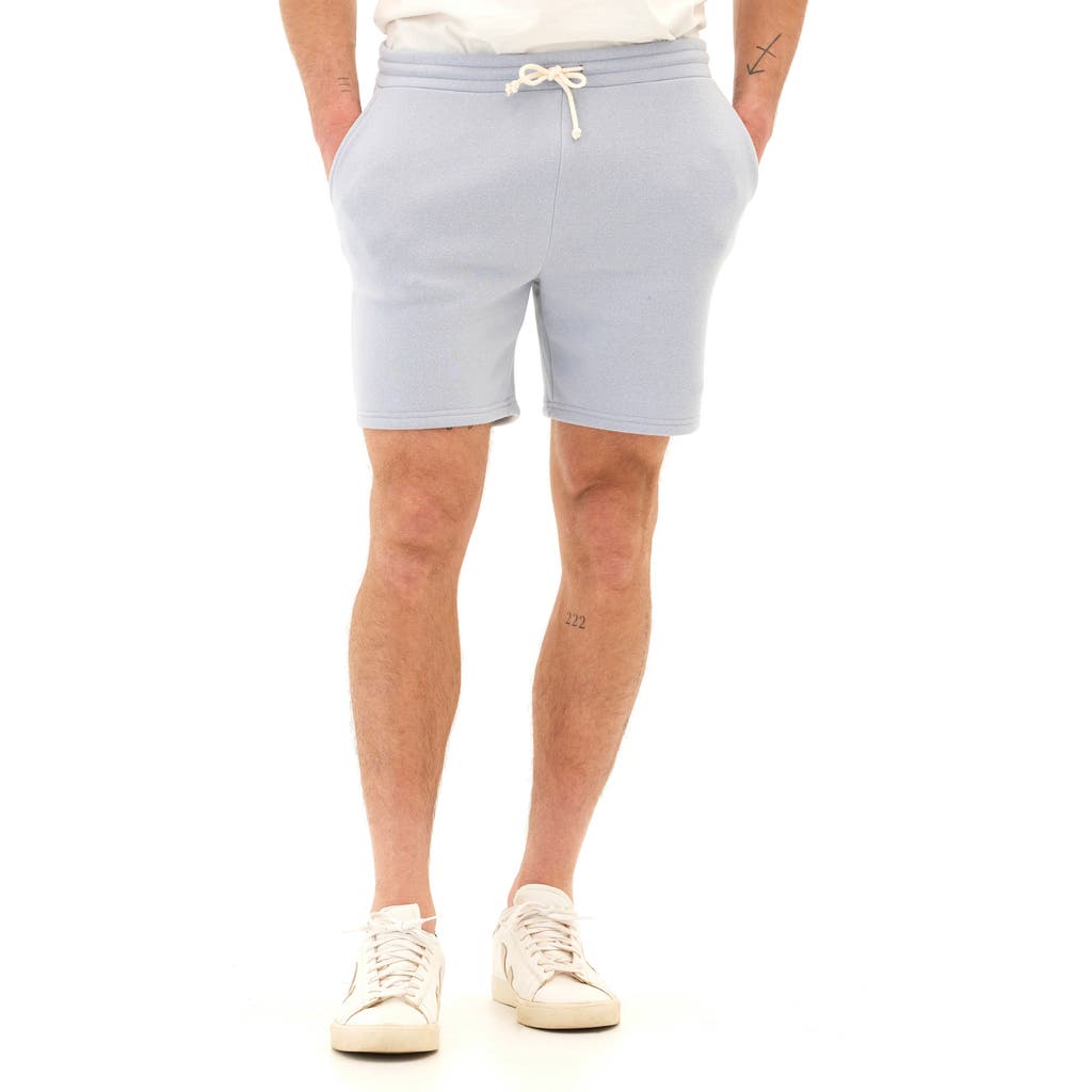 Threads 4 Thought Garrett Drawstring Fleece Shorts In Sea Mist