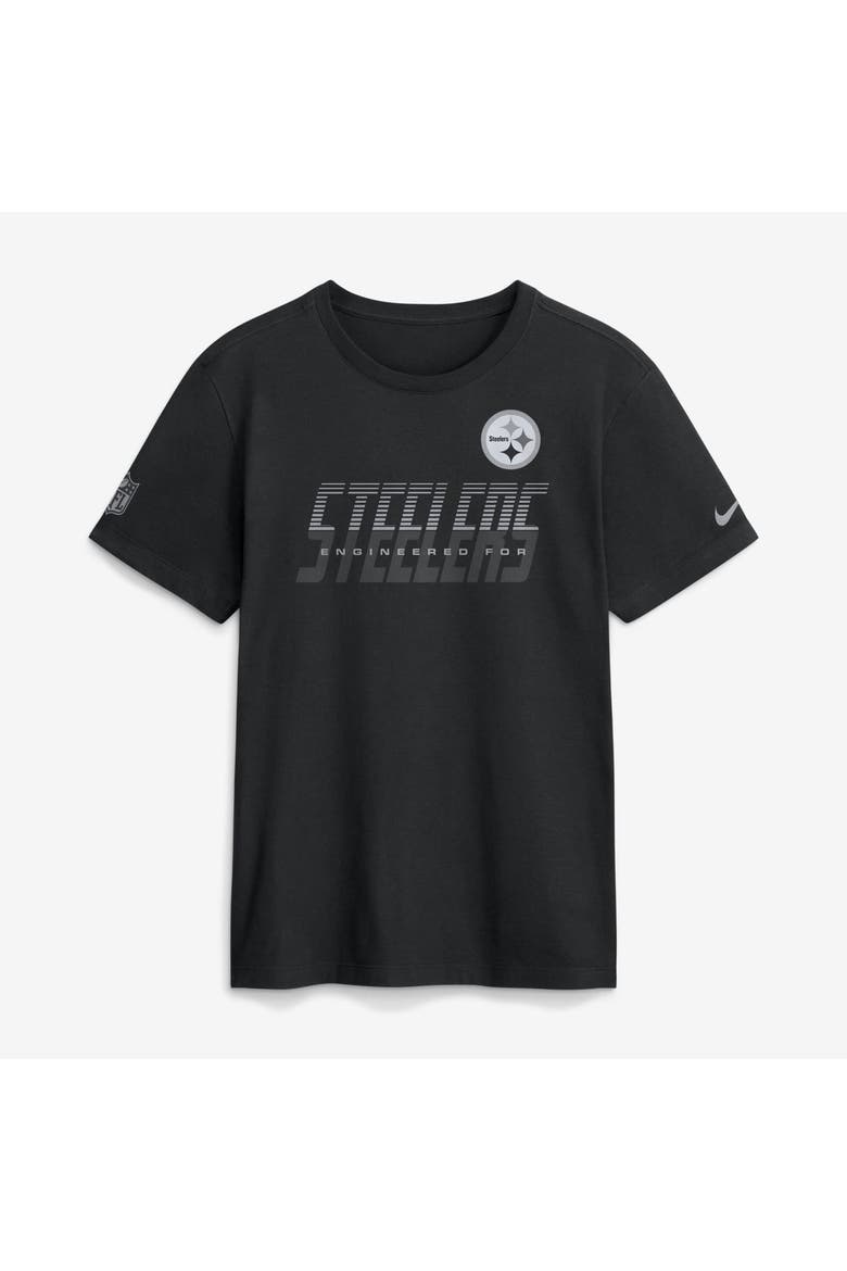 Men's Nike Black Pittsburgh Steelers Sideline Dri-FIT T-Shirt, Main, color, Black