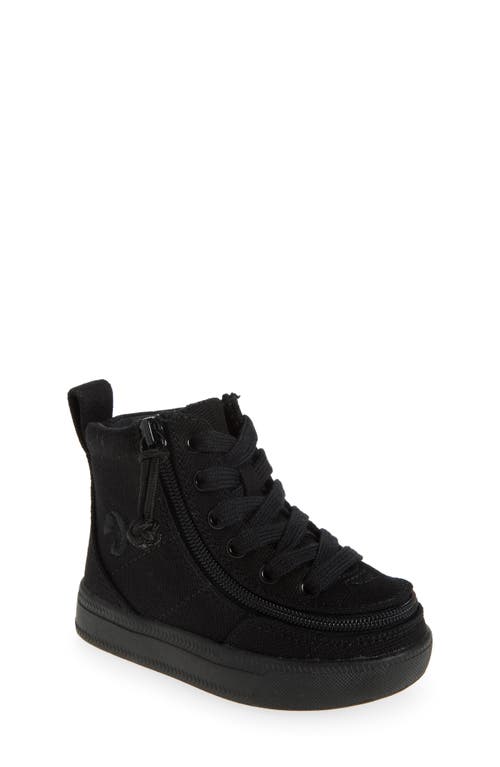 BILLY Footwear Kids' Classic High Top Sneaker in Black To The Floor 