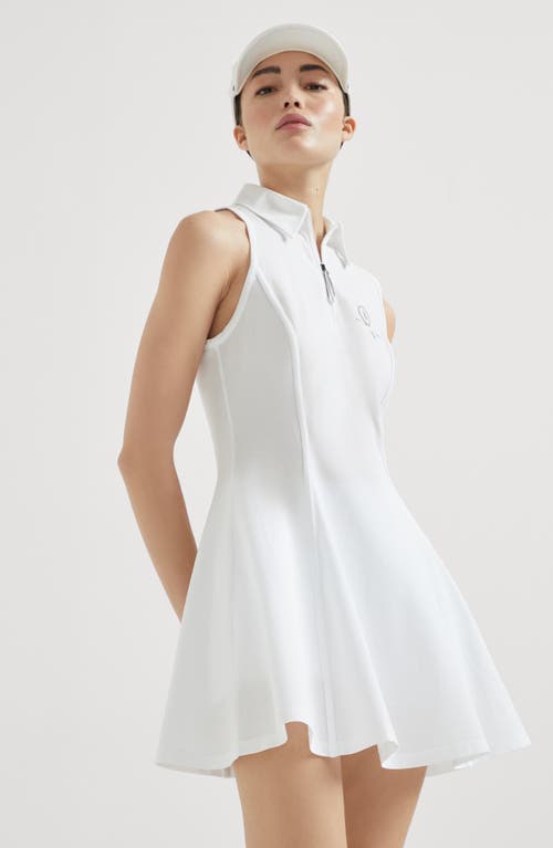 Brunello Cucinelli Dress With Tennis Logo In White