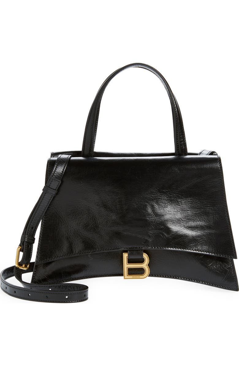 Balenciaga Crush on You Crushed Leather Shoulder Bag, Main, color,